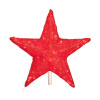 Световая акриловая макушка "Звезда" 80 см, красная