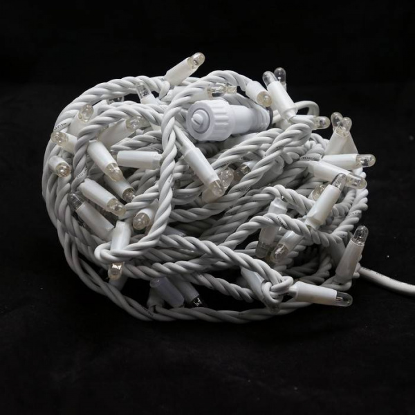 Гирлянда  LED Стринг Лайт, 10м, синий, IP65 (провод каучук)