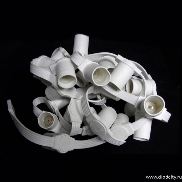 Светодиодная гирлянда Белт Лайт, 5 жил, шаг 15см, бухта 50м, IP65, патрон белый